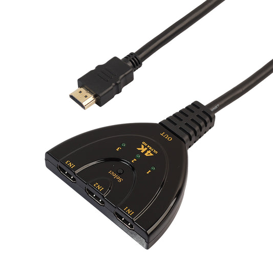 4K 2K3D Three in and One Out HDMI Switcher