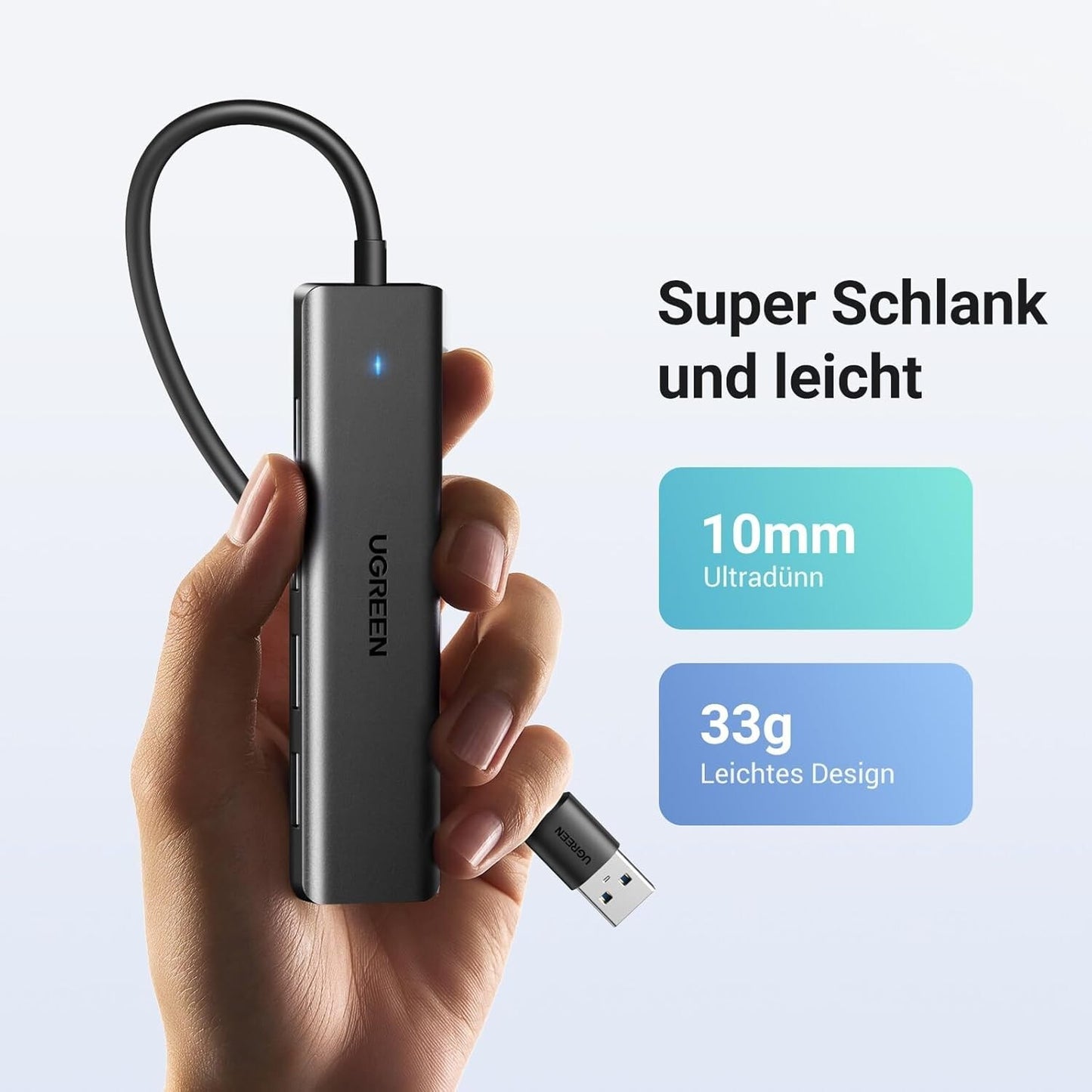 4-Port USB 3.0 Hub USB Verteiler 5Gbps USB Mehrfachstecke