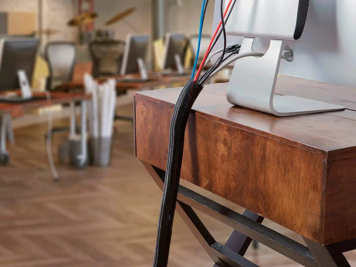 PET Black Cable Sleeve Length1/3/5/50/100M Insulated Braided Sleeving Data Line Protection Wire Cable Flame-Retardant Nylon Tube