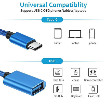 USB C Auf USB a OTG Type C Adapter Usb-Stick Macbook Samsung Xiaomi